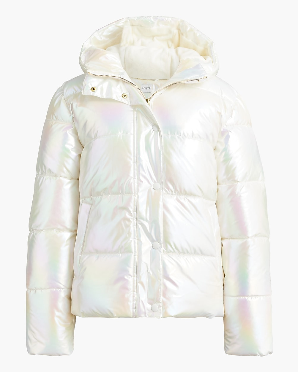 Shimmer puffer jacket | J.Crew Factory