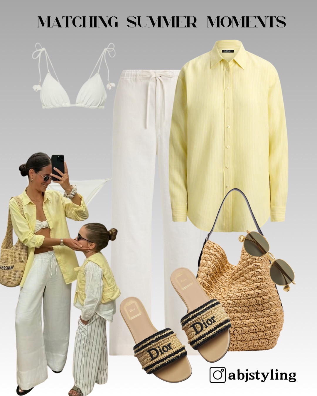 Soft summer matching moments ☀️🤍

I styled these looks around light yellow tones, relaxed neutrals and woven textures for an effortless European summer feel. The key to elevated matching outfits is staying within the same color palette without making the looks identical.

Styling tip: mix soft textures like linen, knits and raffia accessories to make coordinated outfits feel chic, relaxed and timeless instead of overly “matchy.”

Everything linked on my LTK

#LTKuk #LTKstyletip #LTKsummer