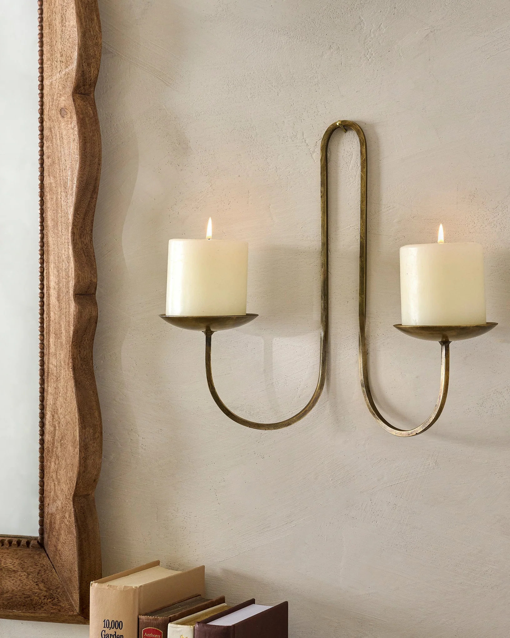 Daniel Antique Brass Candle Sconce | Magnolia