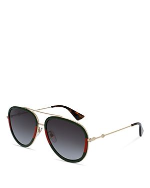 Gucci Aviator Sunglasses, 57mm | Bloomingdale's (US)