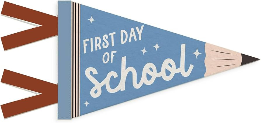 First Day of School Sign Flag Felt Banner decor | Amazon (US)