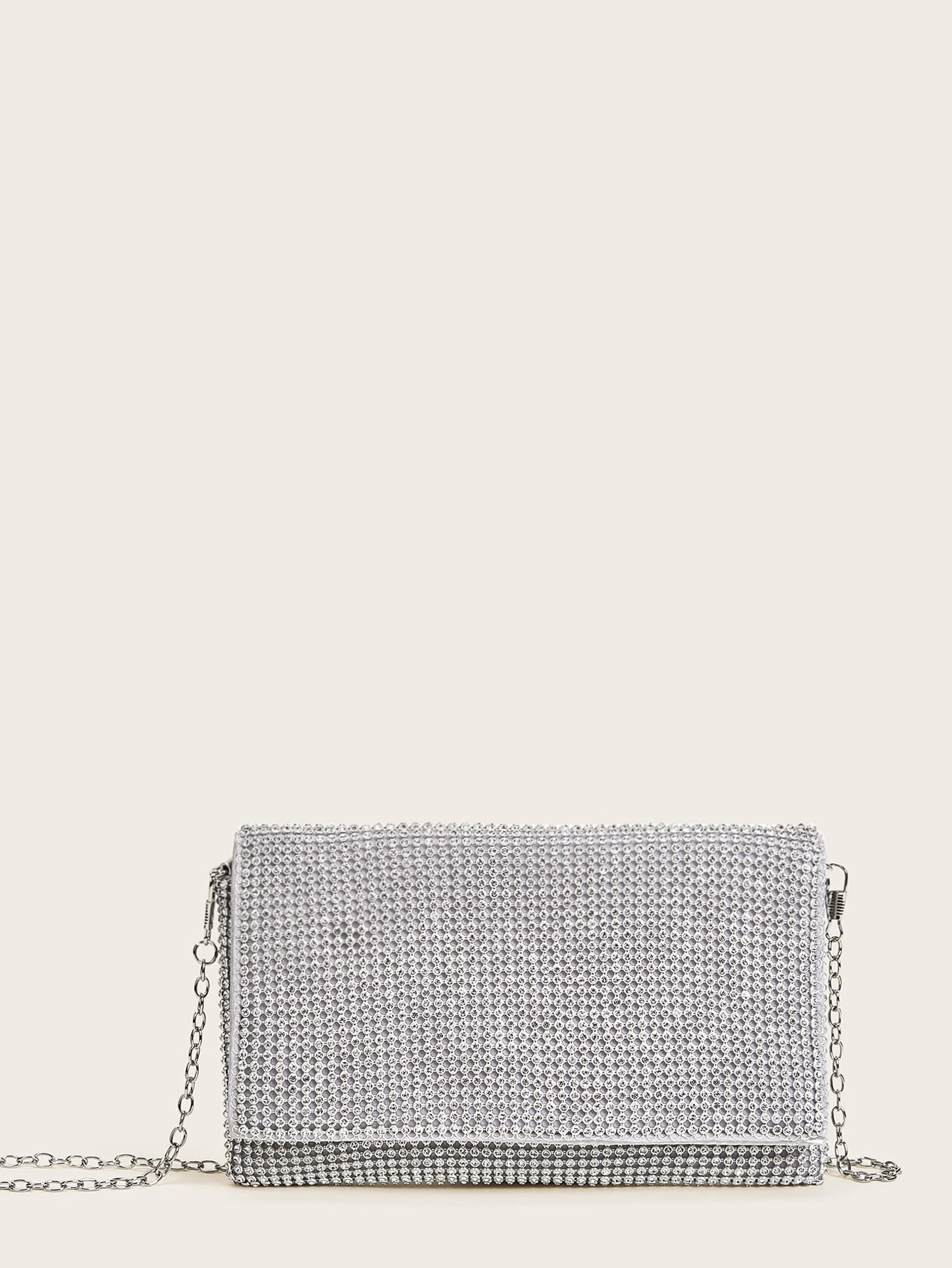 Rhinestone Decor Chain Clutch Bag | SHEIN