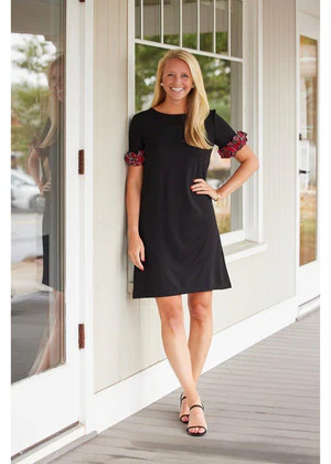 Kimberly Dress - Black/Red Plaid | sailor-sailor