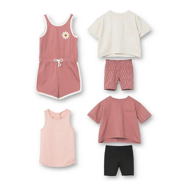 Little Star Organic 6 Pc Toddler Girls Bundle Set 12M-5T | Walmart (US)