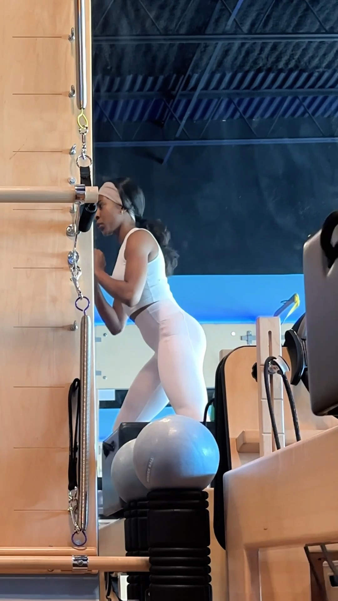 Pilates OOTD 🎀 Love the built in padding and medium support of the top. The leggings are buttery soft and thick, so you can move freely and confidently.

someone said I looked like a cute candy cane lol! 

Wearing size small (5’9”)

#LTKfitnessgoals #LTKootd #LTKdayinmylife