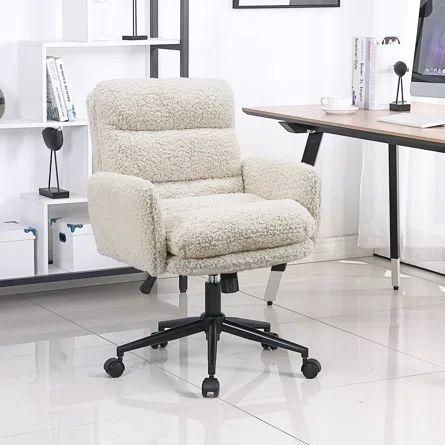 Latitude Run® Jaythan Upholstered Office Chair Desk Chair Home Office Task Chair With Armrest | ... | Wayfair North America