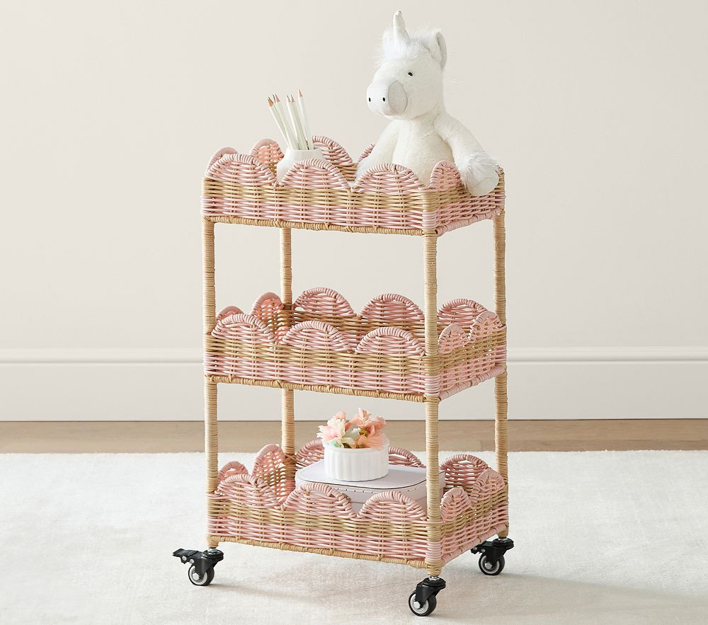 Palmer Scallop Tiered Storage Cart | Pottery Barn Kids