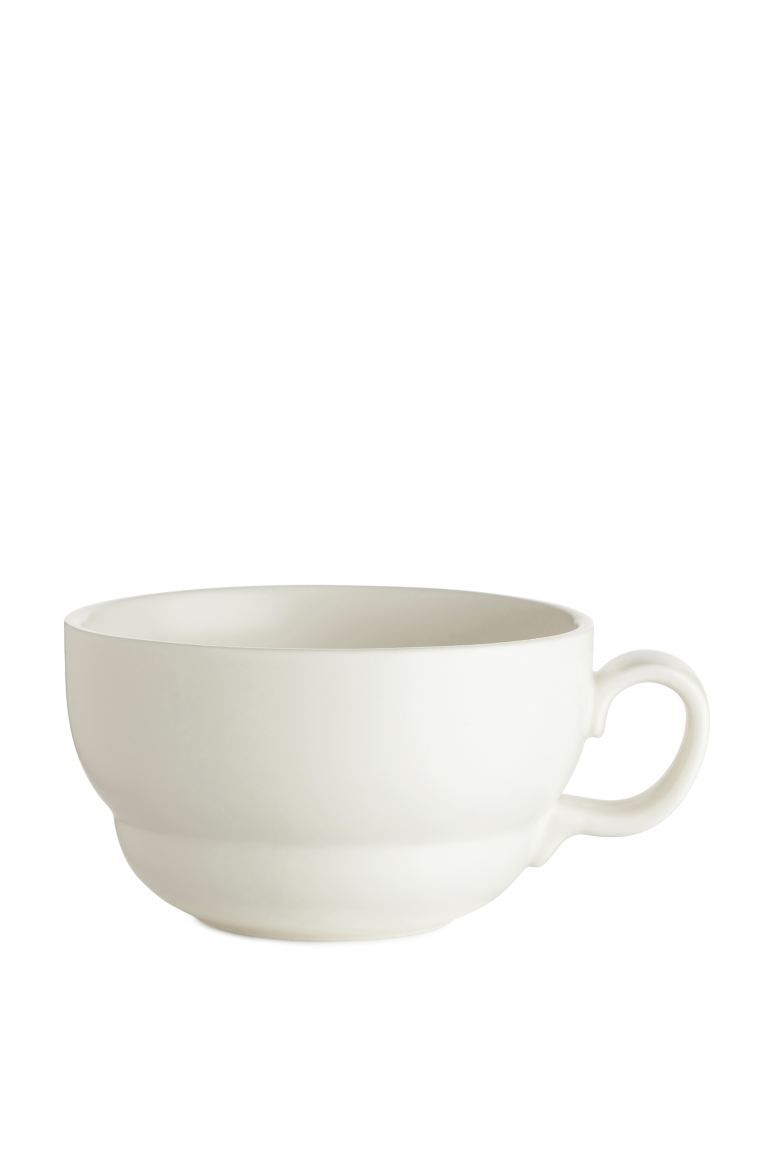 Stoneware Mug - White - Home All | H&M GB | H&M (UK, MY, IN, SG, PH, TW, HK)