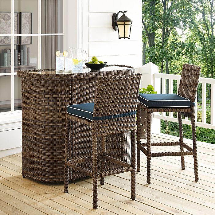 Walton 3 Piece Outdoor Wicker Bar Set | Bloomingdale's (US)