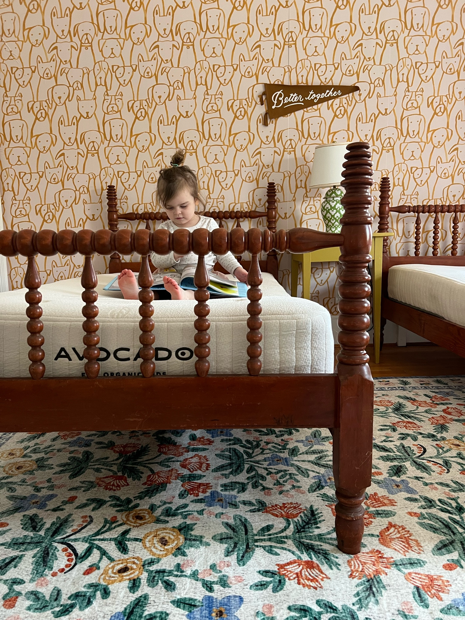 Girls’ Room update - Loloi Rifle paper Rug & Avocado Green Mattress for Kids 

#LTKhome #LTKkids #LTKfamily