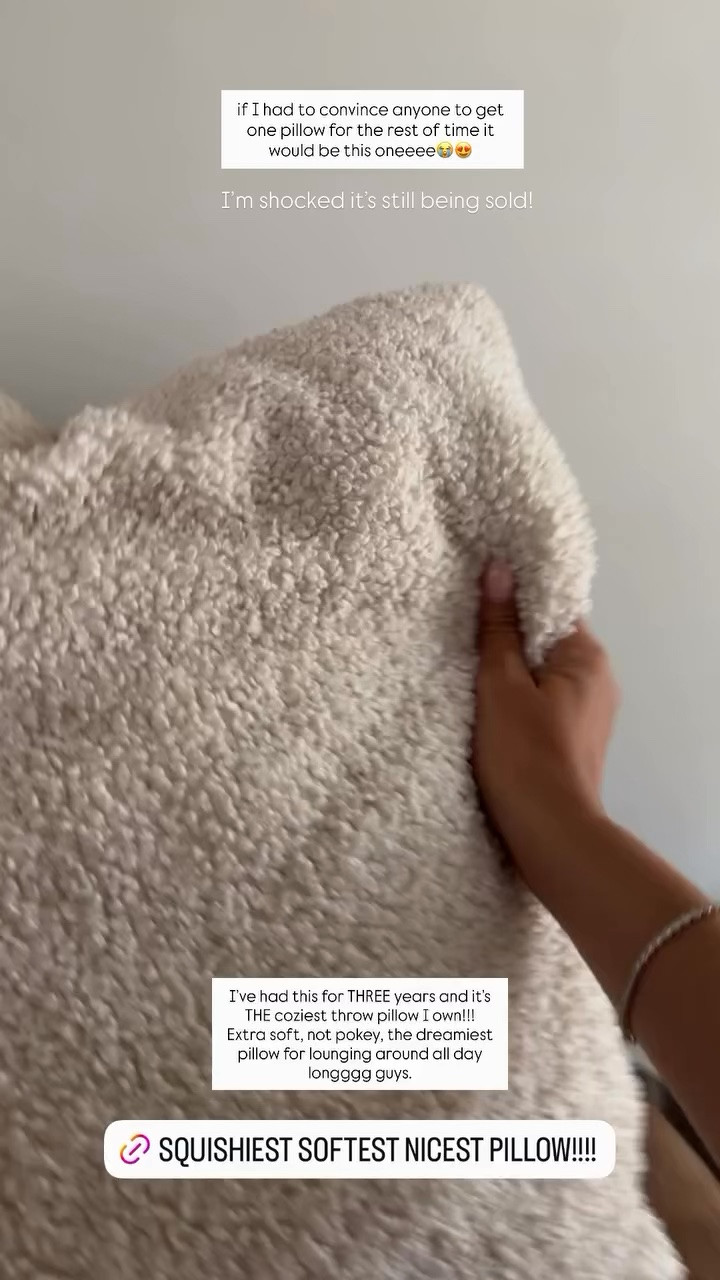 “Cream” color pillow the coziest squishiest lounge around all day pillow!!! This pillow is large and perfect to cozy up on absolutely amazing the entire family loves this pillow!!🥰🥰🥰🥰

#LTKmomlife #LTKHome #LTKootd
