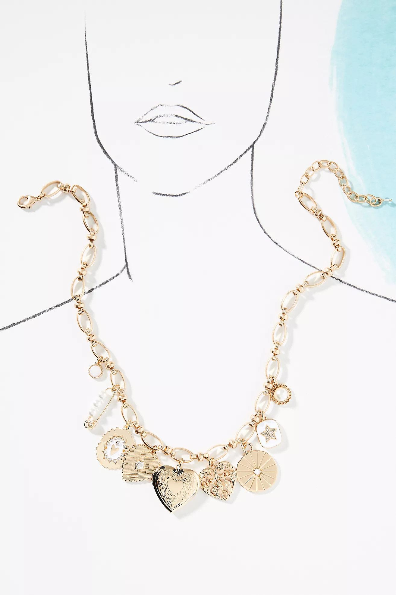 Assorted Charms Necklace | Anthropologie (US)