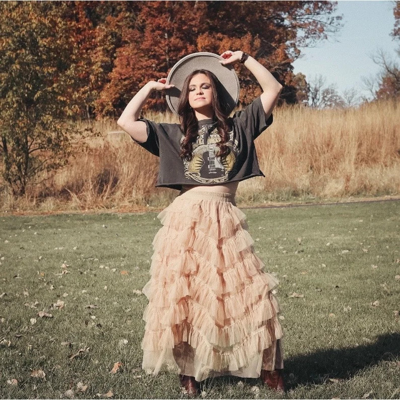 The Belle of the South Layered Skirt Country Western Wedding Guest Boho Western Festival Cotillio... | Etsy (US)