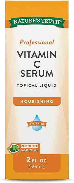 Vitamin C Serum 2 oz | Oil For Face & Skin | Nourishing & Unscented | By Nature's Truth | Amazon (US)