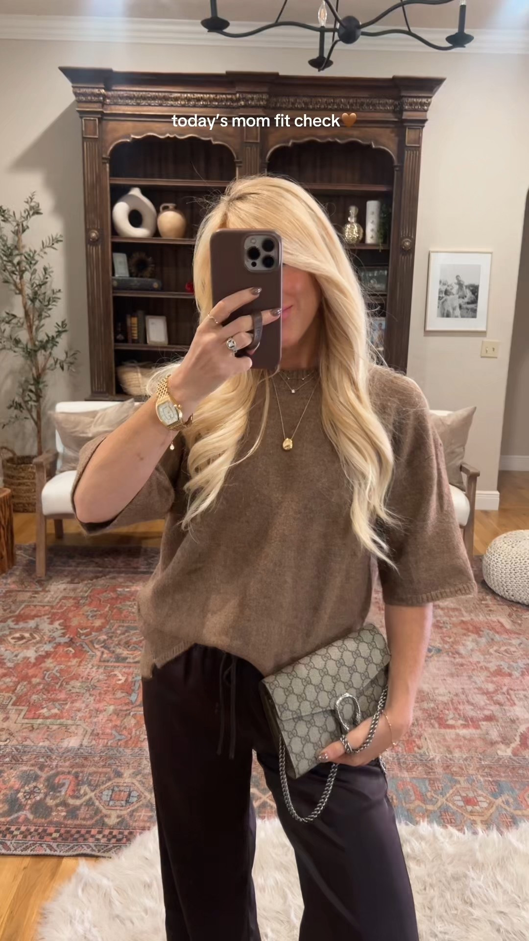 This outfit has been on repeat for me this fall🤎 love this all brown look- the dark chocolate satin pants are so versatile and petite friendly! The sweater is another great classic piece easy to mix & match. Wearing XS in both 

#LTKFindsUnder100 #LTKSeasonal #LTKPetite