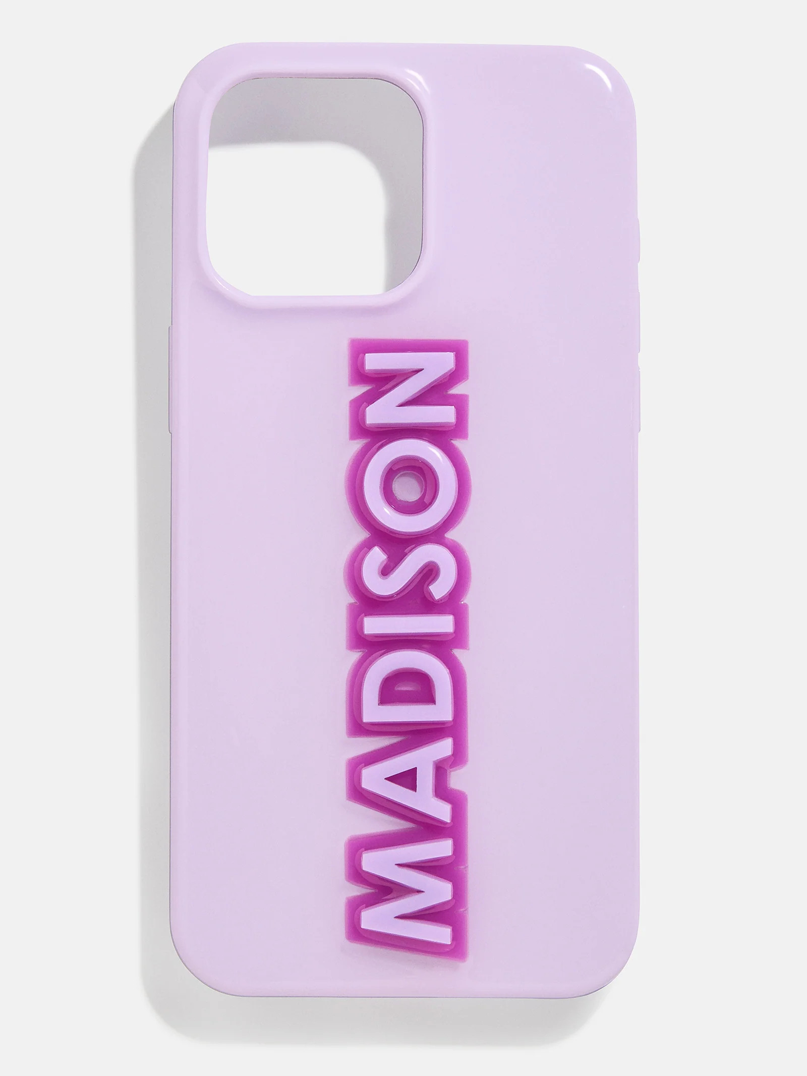 Block Font Custom iPhone Case - Lavender/Purple | BaubleBar (US)