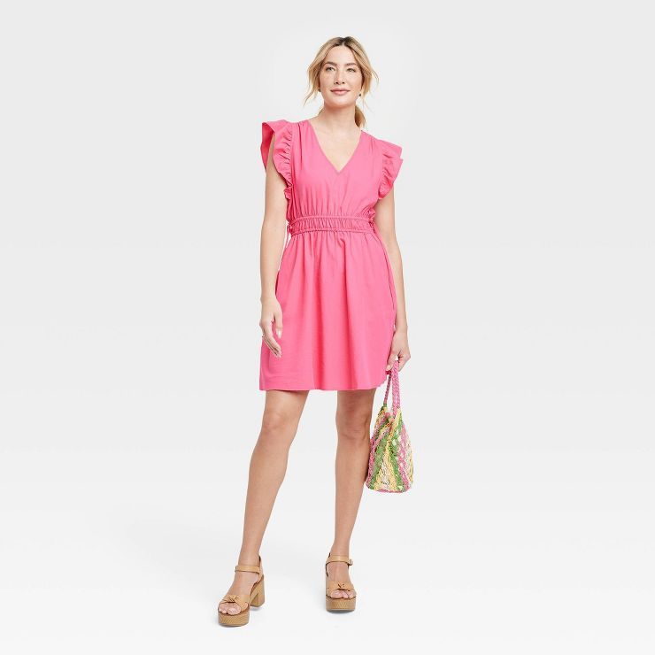 Women's Flutter Short Sleeve Dress - Universal Thread™ | Target