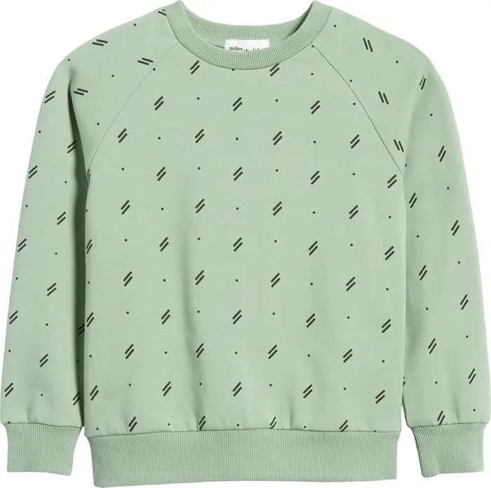 Kids' Abstract Print Stretch Organic Cotton Sweatshirt | Nordstrom