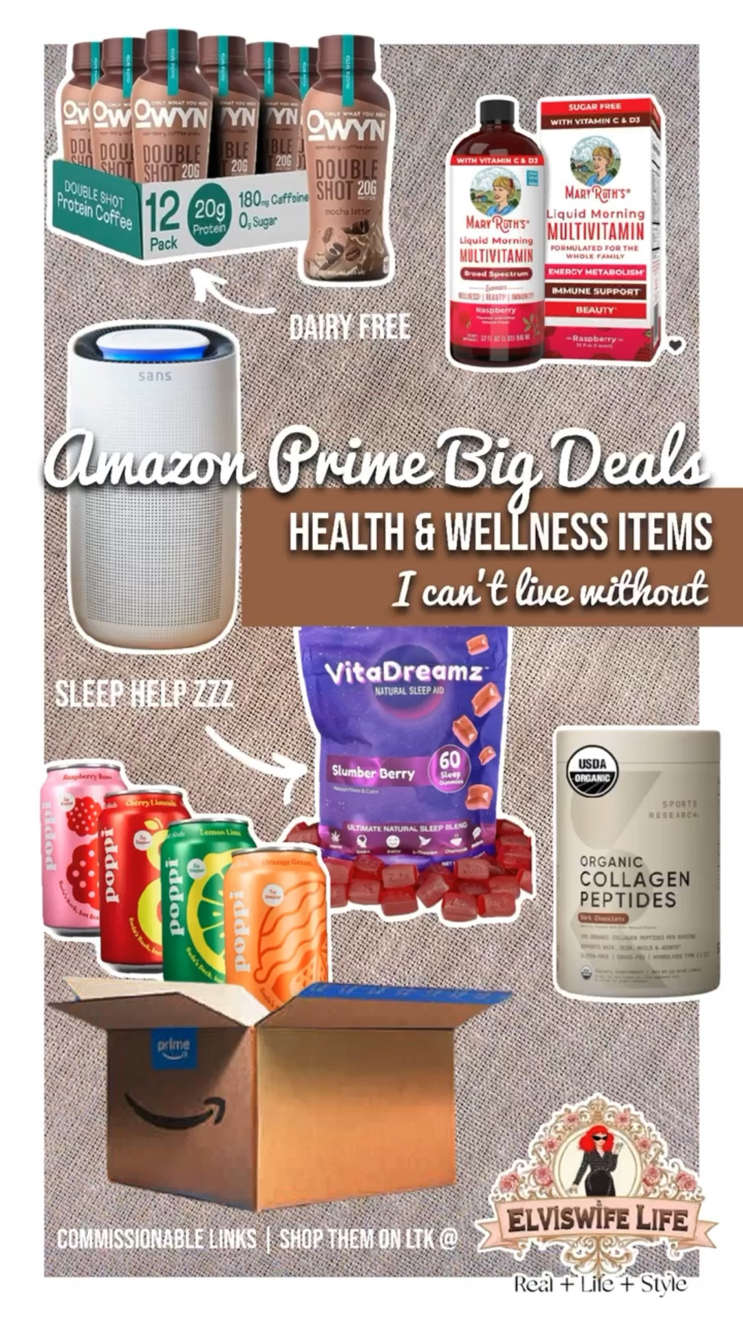 The sleep gummies were a game changer for me! I add the peptides and the protein shake in my morning coffee to get a protein boost in the morning, and like mixing the Poppi with coconut water for an afternoon pick me up. I love the liquid vitamin so I don’t have to swallow another pill! The SANS air filter is amazing for keeping the air in our home clean of pollen, dust, and what we can’t even see! 💖

#LTKHome #LTKSaleAlert