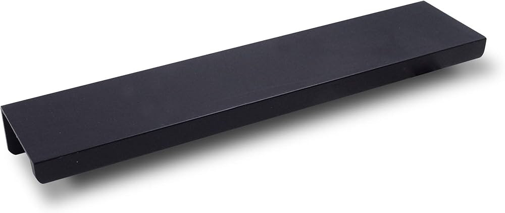 8-Pack Cabinets Drawers Edge Pulls - 6" Overall Length, Black, Concealed Tab Pulls for Kitchen Ga... | Amazon (US)