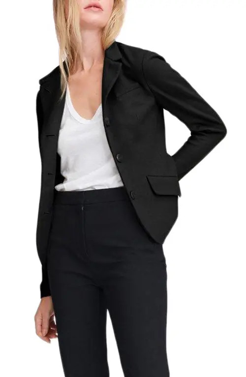 rag & bone Slade Wool Blazer in Black at Nordstrom, Size 10 | Nordstrom