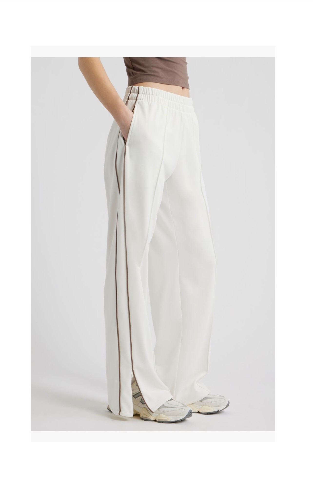 Cozy track pants 🤍

#LTKOver40 #LTKfitnessgoals #LTKootd