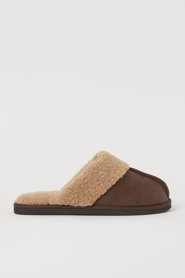 Faux Shearling-lined Slippers | H&M (US)