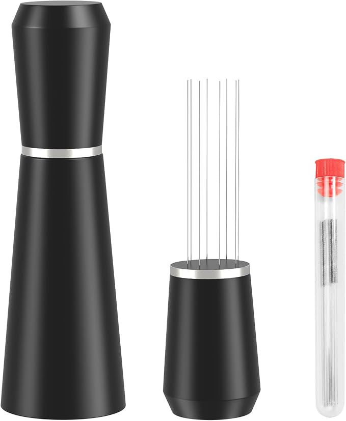 WDT Espresso Tool Metal Black Espresso Coffee Stirrer Barista 304 Stainless Steel 8Pin WDT Espres... | Amazon (US)