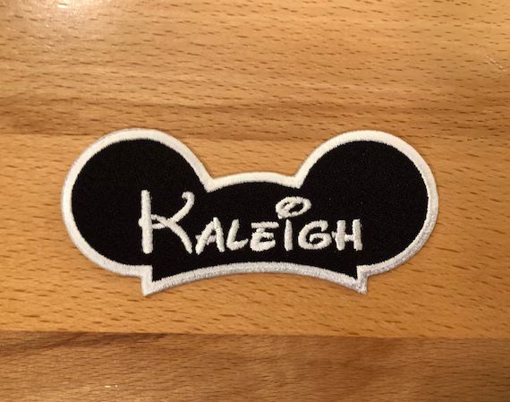 Custom Mickey Ears Hat Name Patch | Etsy (US)