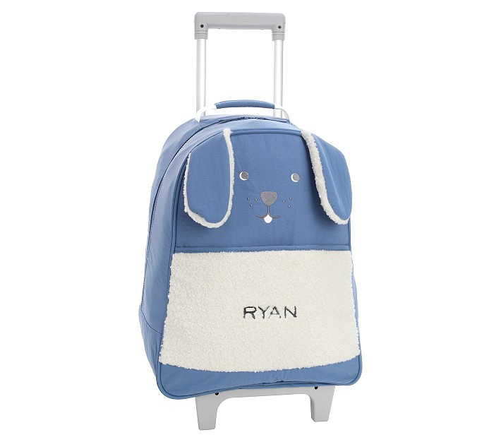 Colby Critter Indigo Puppy Luggage | Pottery Barn Kids