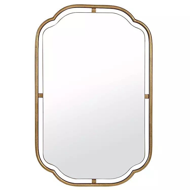 New!Gold Tubular Frame Mirror | Kirkland's Home