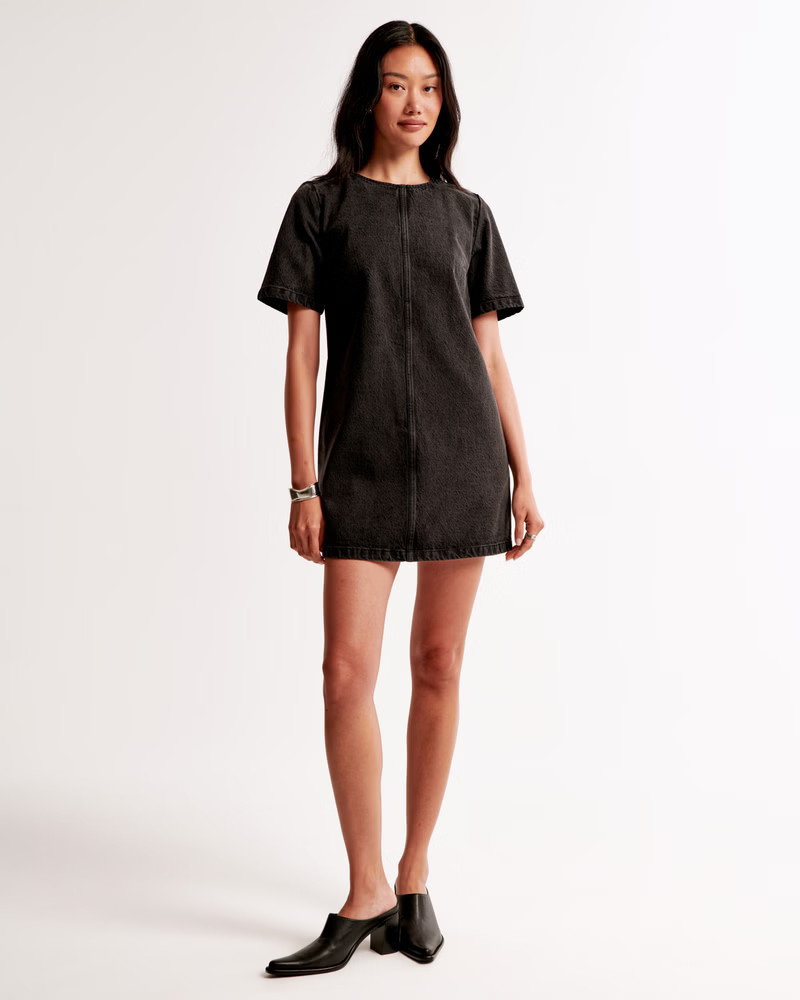 Denim Tee Shift Dress | Abercrombie & Fitch (US)