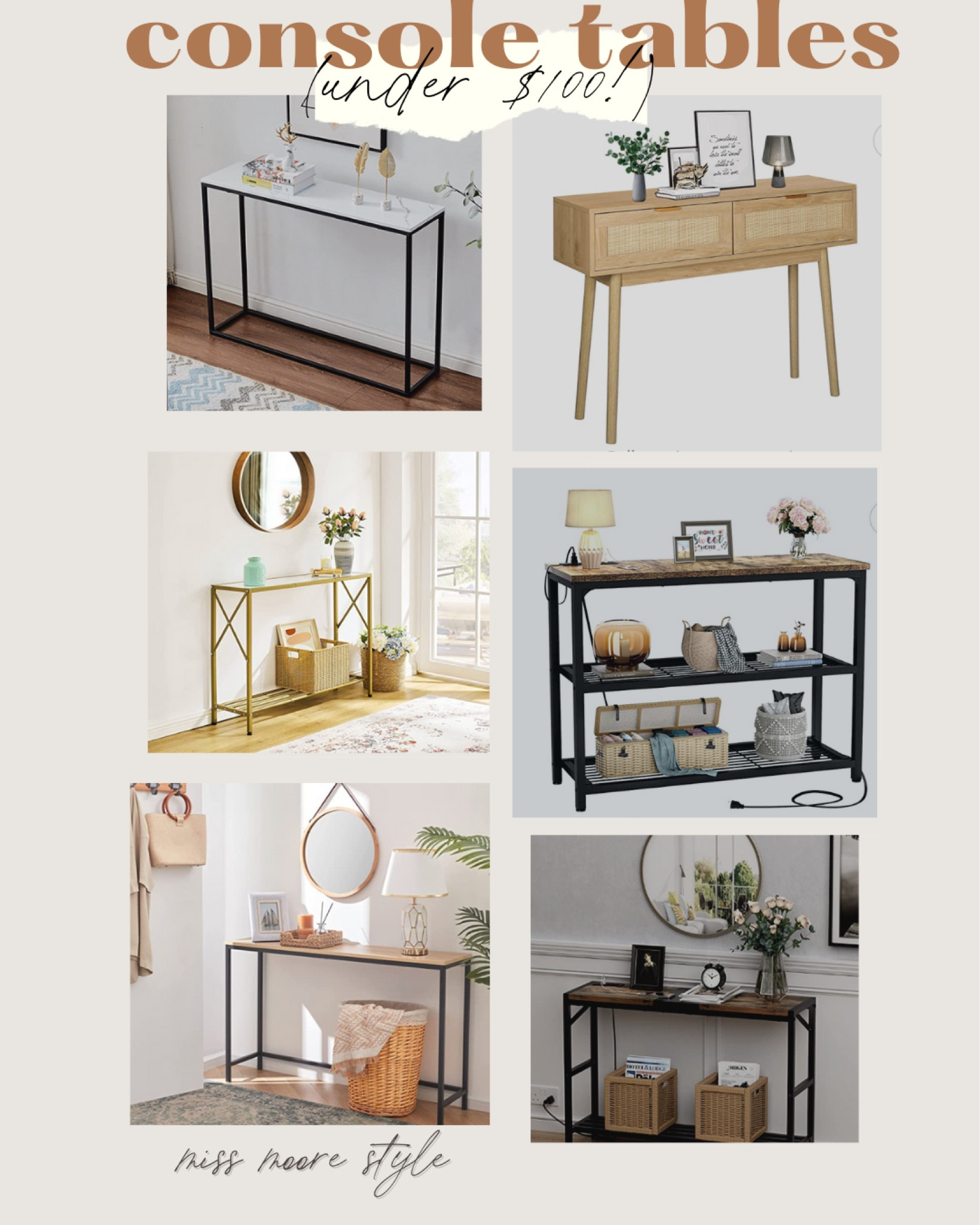 Console tables , console tables under $100, console table, living room decor, home decor, affordable home decor, minimal home decor, modern farmhouse home decor 

#LTKhome #LTKFind #LTKunder100