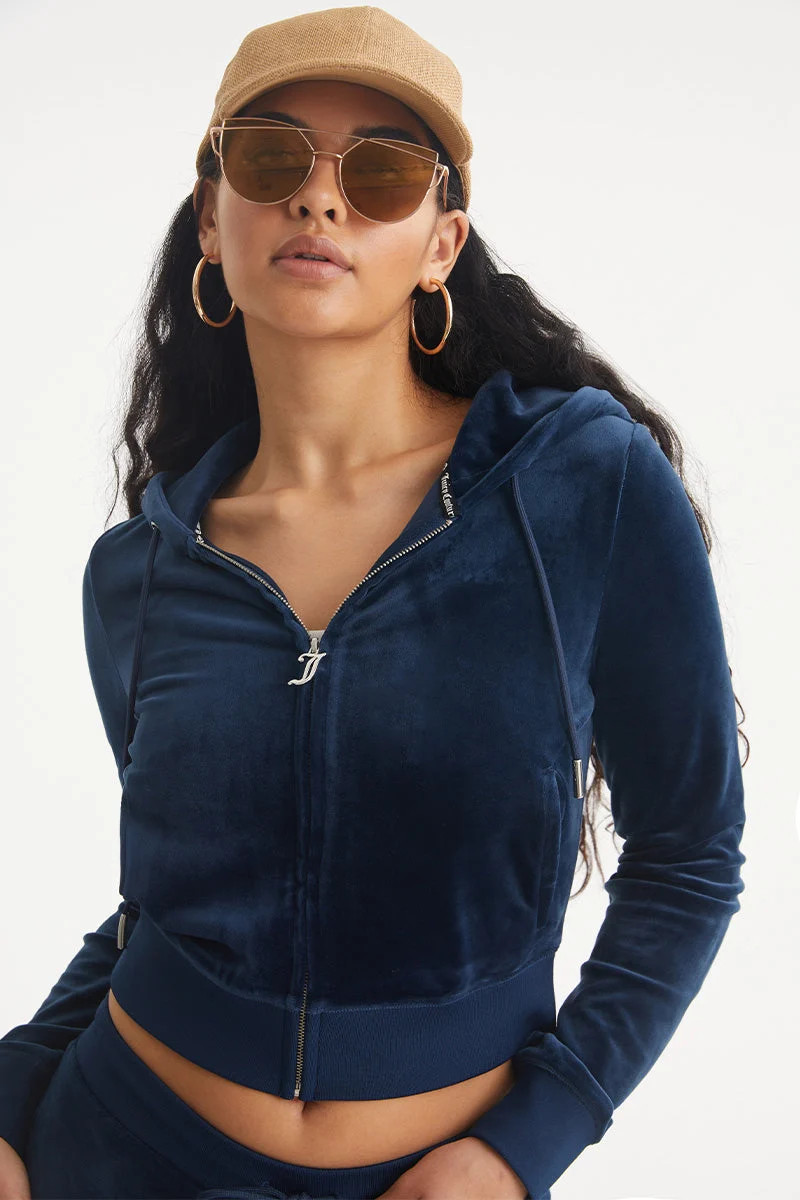 Bride Customizable Big Bling Velour Hoodie | Juicy Couture