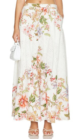 Maxi Skirt in White Floral | Revolve Clothing (Global)