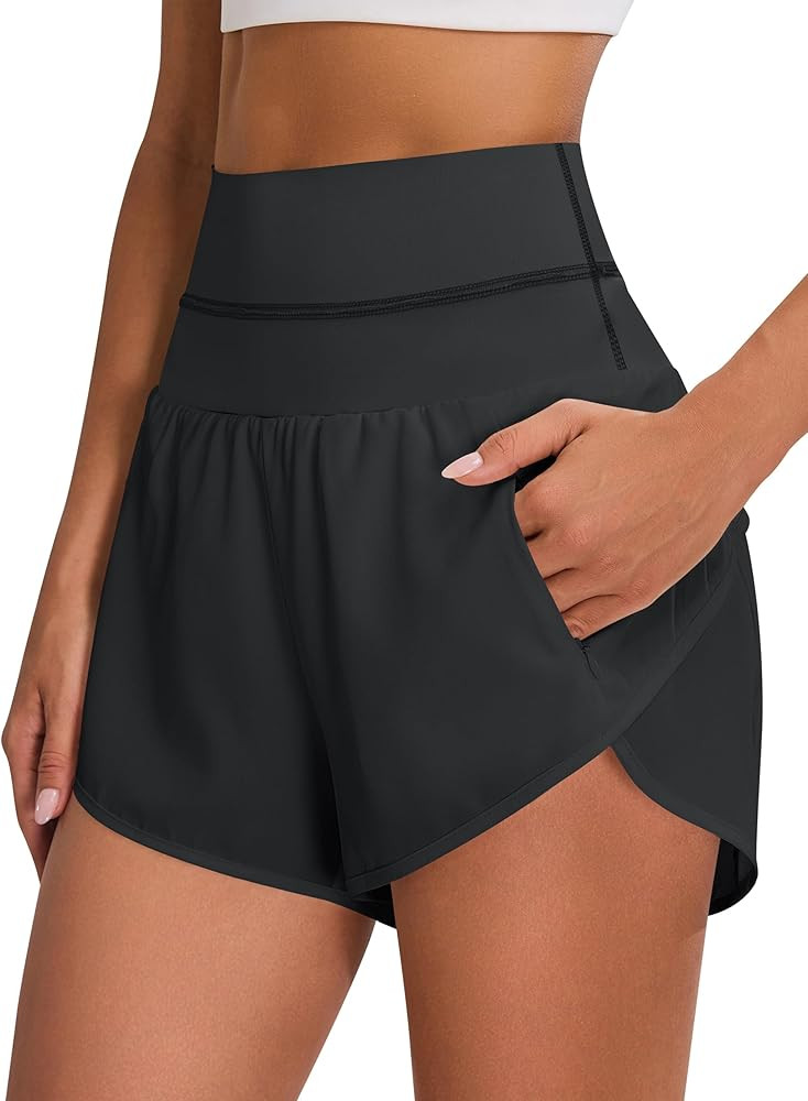 Blooming Jelly Women's Workout Shorts Athletic Running High Waisted Gym Exercise Shorts with Pock... | Amazon (US)