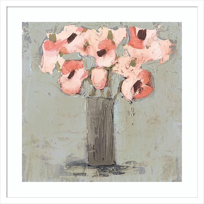 Amanti Art Pale Rustic Bouquet I by Victoria Borges Wood Framed Wall Art Print (25 in. W x 25 in.... | Amazon (US)