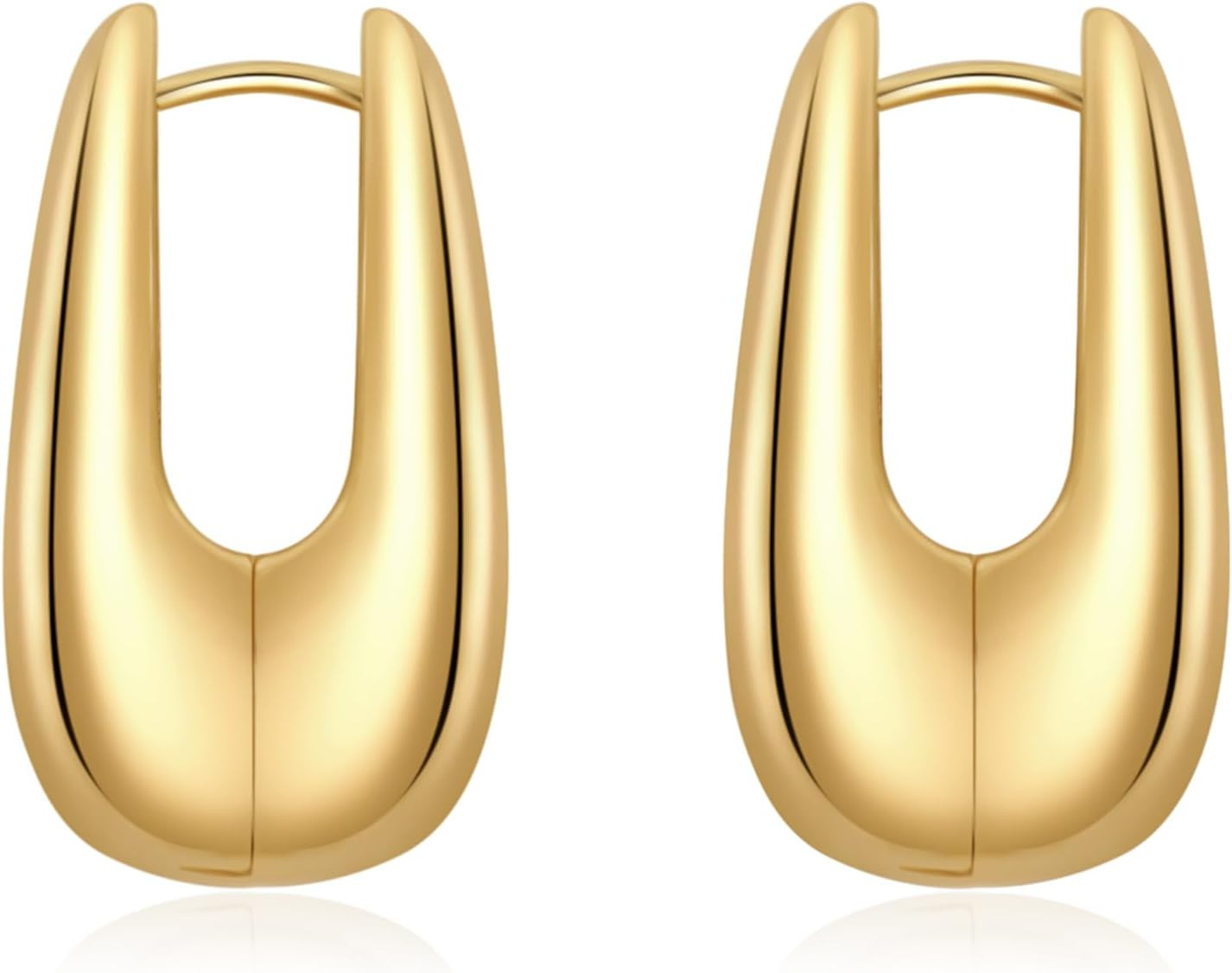 SHERLOVE Chunky Knot Gold Earrings Women Statement Drop Dangle Earrings | Amazon (US)