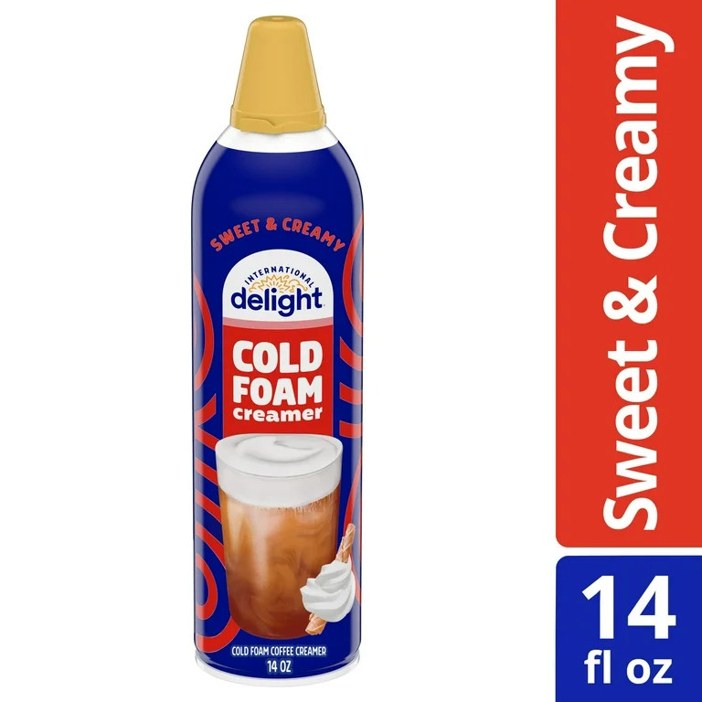 International Delight Cold Foam Coffee Creamer, Sweet & Creamy Cold Foam Flavored Creamer, 14 Oz ... | Walmart (US)