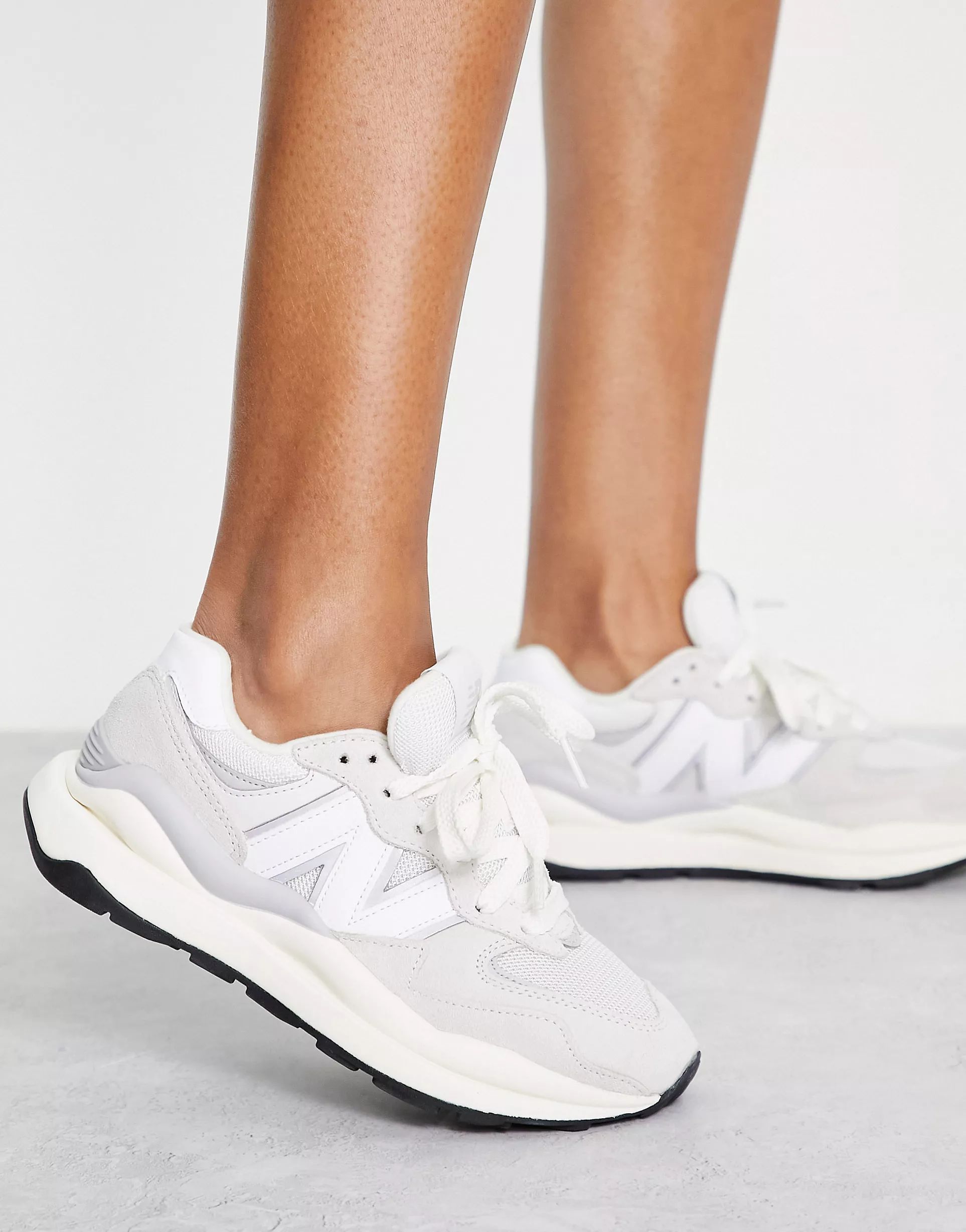 New Balance 57/40 sneakers in off-white with gray detail | ASOS (Global)