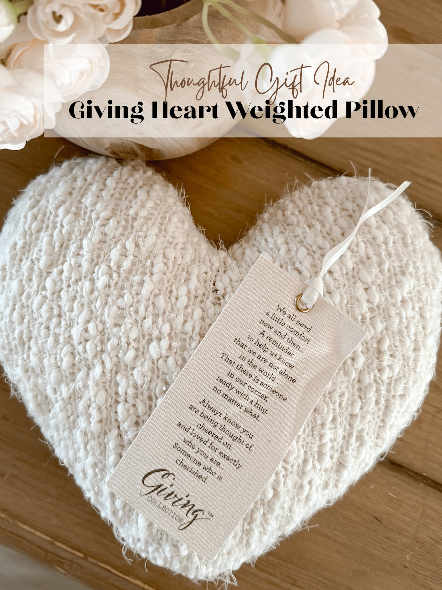 We have had this Giving Heart Weighted Pillow for a few years now, and it would make the most perfect Christmas gift for anyone who needs a little extra love this year. It is great quality. We leave ours out as decor on a sitting chair.  

 #LTKGiftGuide #LTKHoliday #LTKHome