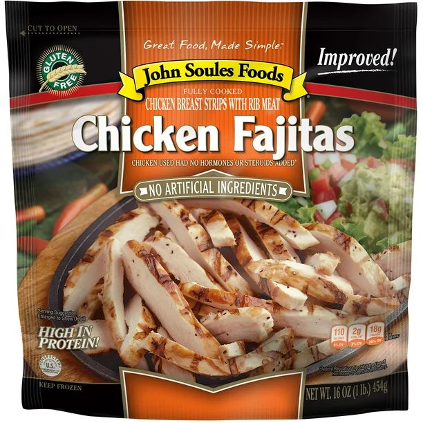 John Soules Foods Chicken Fajitas, 16oz (Frozen) - Walmart.com | Walmart (US)