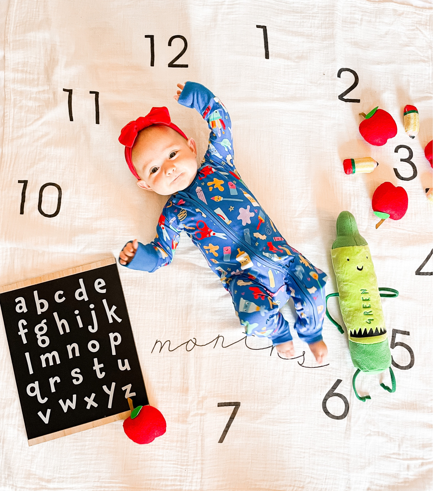 Back to School 3 month of Baby Milestone Set-up 

#LTKSeasonal #LTKBaby