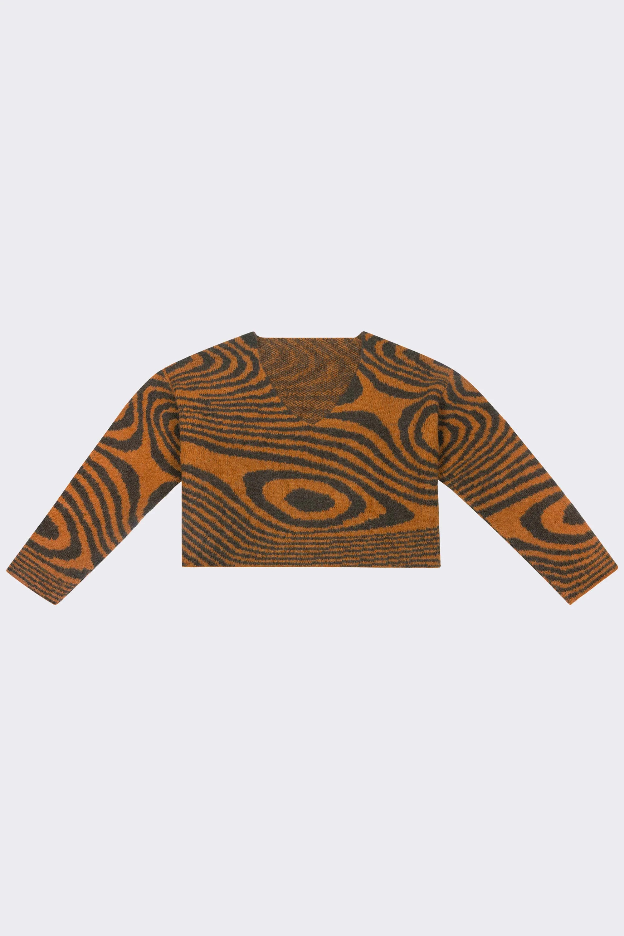 Liv Cropped Sweater  Woodgrain | WRAY