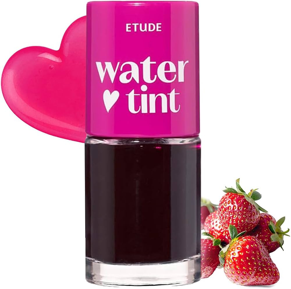 ETUDE Dear Darling Water Tint – Strawberry Ade | Korean Lip Stain & Lip Tint for Hydrated Pink ... | Amazon (US)