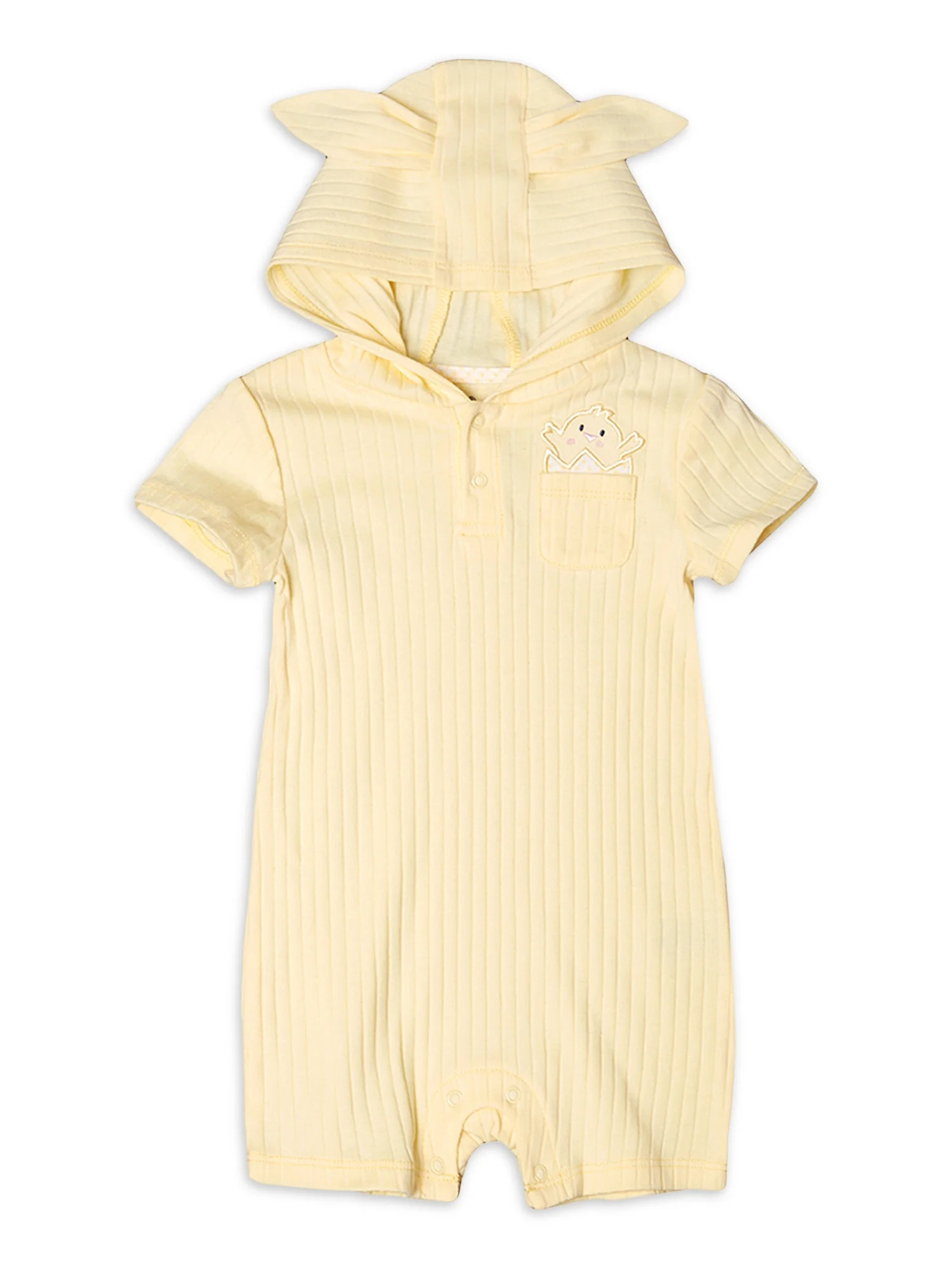 Way to Celebrate Baby Unisex Easter Romper with 3D Ears Outfit Set, 1pc | Walmart (US)