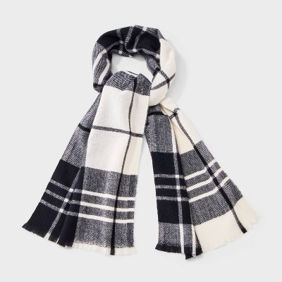 Light Weight Woven Scarf - Universal Thread™ Black/White | Target
