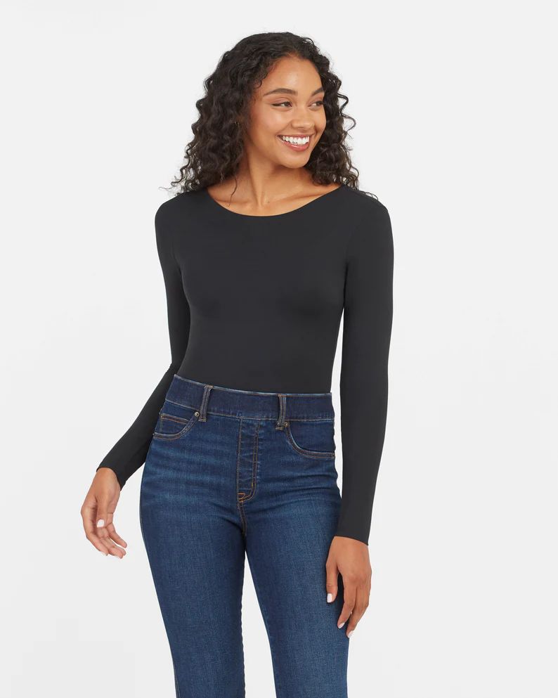 Suit Yourself Long Sleeve Scoop Neck Bodysuit | Spanx