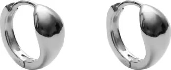 Solid Signet Hoop Earrings | Nordstrom