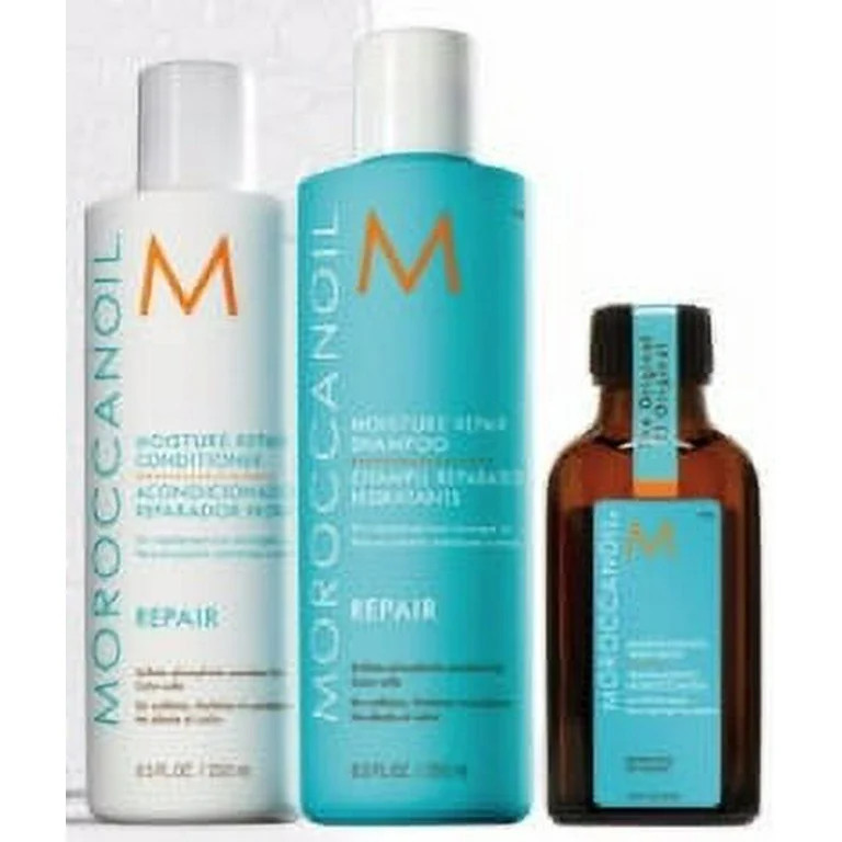 Moroccanoil Repair Essentials Gift Set (Moisture Repair Shampoo 8.5oz, Moisture Repair Conditione... | Walmart (US)